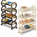 Rangement à chaussures élégant à 4 niveaux