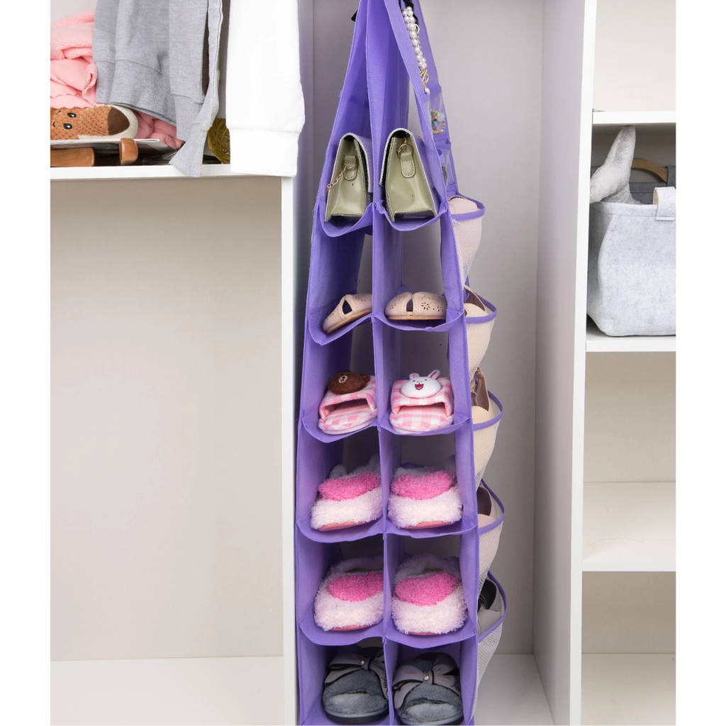 Porte-rangement suspendu avec poches pour chaussures