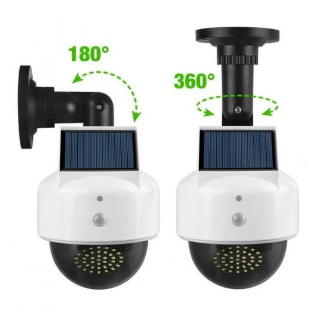 Caméra de surveillance factice à énergie solaire