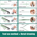 Ensemble de coupe-ongles professionnel