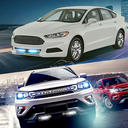 Phares de voiture à LED alimentés par le vent