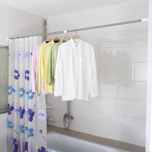 Tringle À Rideau De Douche Réglable Sans Perçage