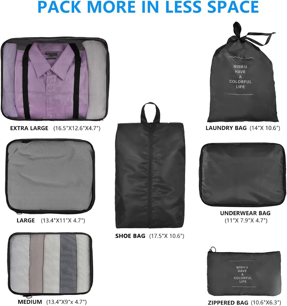 Organisateur De Voyage 7 Pièces