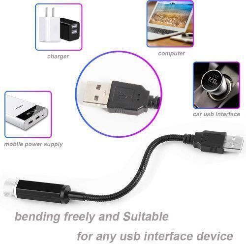 Mini projecteur d'étoiles de voiture Projection de lumière de ciel étoilé ambiant