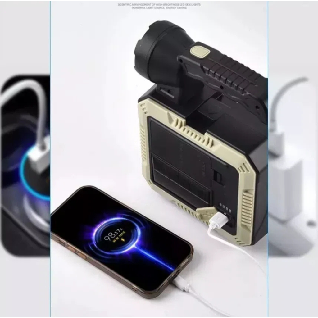 Lampe solaire portable avec boîte à outils