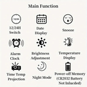 Réveil numérique avec fonctions projection