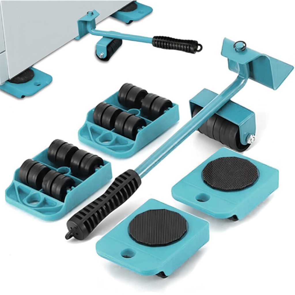 Kit de déplace meuble glissière roulettes